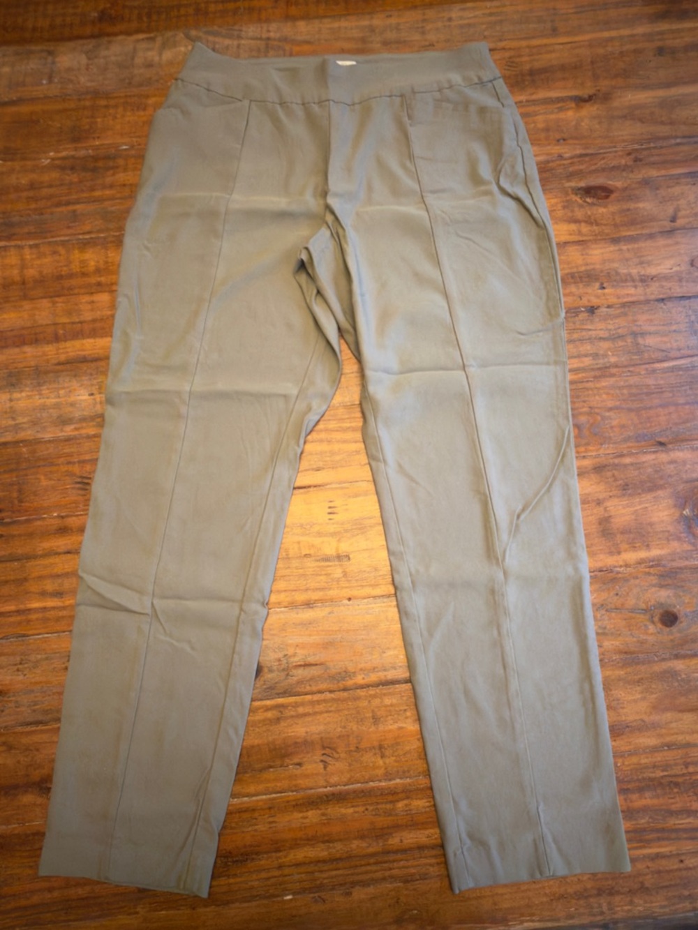 Chico's So Slimming Brigitte Ankle Pants - Olive Green - Size 2 (US 12)